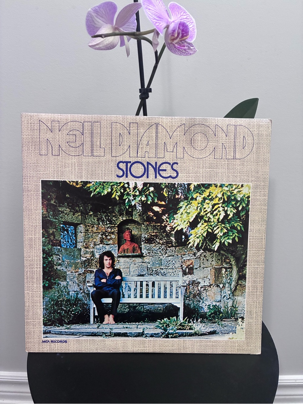 Neil Diamond "Stones" Vinyl Album - Beige Cover with Multicolor Artwork